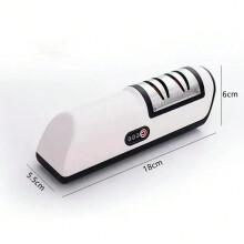 (black, XXL) Kitchen Electric Knife Sharpener Multifunctional Automatic Professional 4 Gears Electric Knife Sharpener Kitchen Accessories