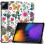 (Butterflies, Multicolor) For Xiaomi Pad 7 Case Pattern Print Leather Stand Tablet Cover - Graffiti 1