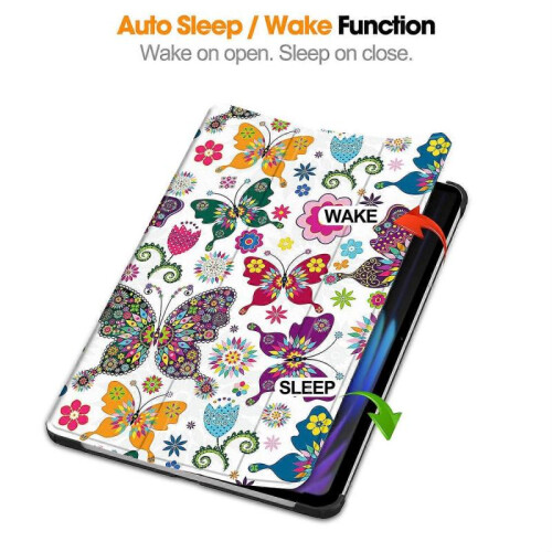 (Butterflies, Multicolor) For Xiaomi Pad 7 Case Pattern Print Leather Stand Tablet Cover - Graffiti 1