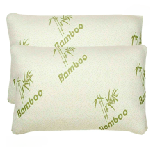 2X Bamboo HollowFibre Pillow Anti Bacterial Orthopedic Head Neck Back Support
