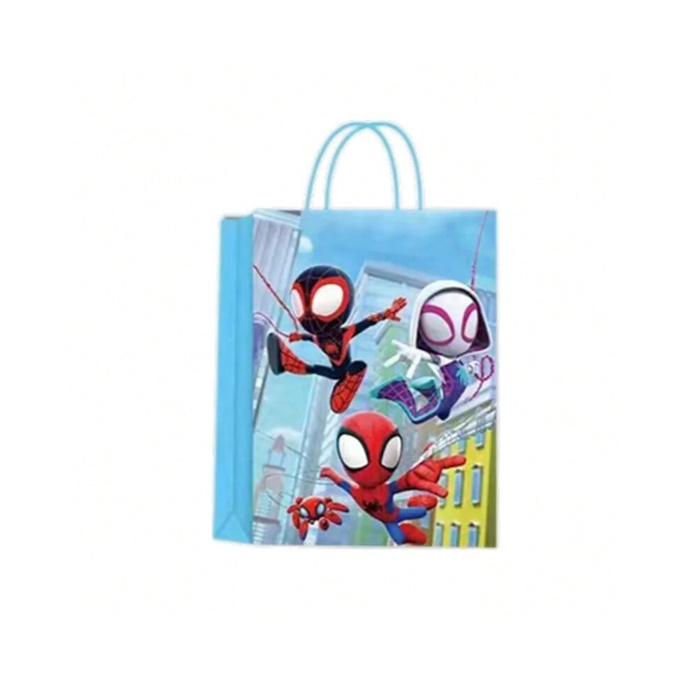 (As Picture-2, 24pcs) Spidey And His Amazing Friends Paper Bag Candy Gift Packaging Bags Kids Baby Shower Spiderman Birthday Party Decoration Supplie