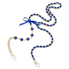 (Blue, Multicolor) Crossbody Phone Lanyard Metal Phone Charm Cell Phone Chain Strap, Total Length: 120cm - Light Pink