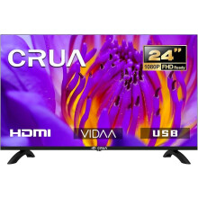 CRUA 24 inch (60 cm) Smart TV, VIDAA TV, HD Ready, Triple Tuner, Dolby Audio, Google Assistant, YouTube, Netflix, Disney+, DAZN, Google Play Store