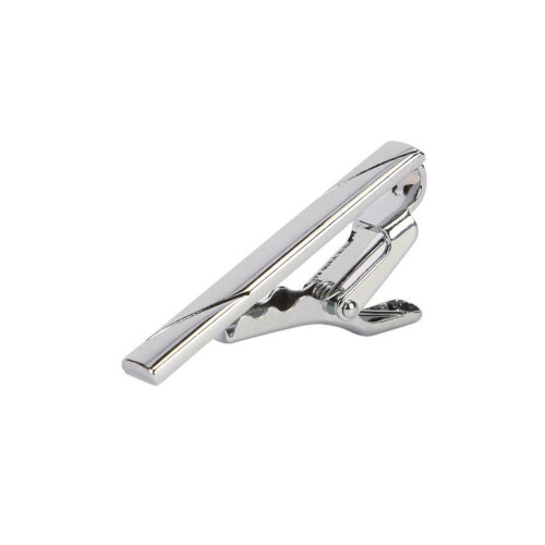 Lloyd Attree & Smith Boxed Highly Polished Chrome Silver Tie Clip Bar