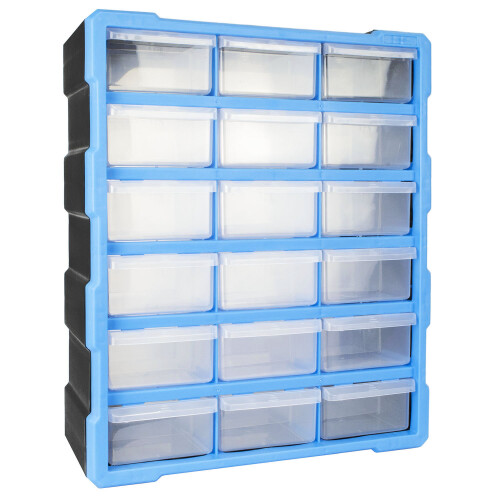 DIY Storage Organiser Unit 18 Large Drawer Craft Box Tool Cabinet