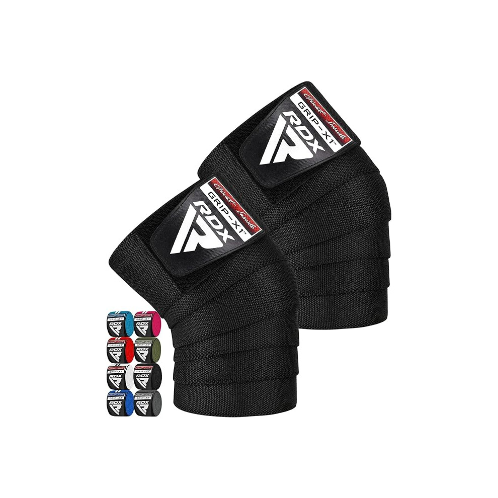 Rdx Sports Rdx Knee Wraps Pair Weightlifting Workout, Full Black