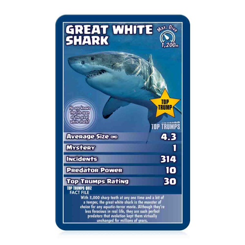 Top Trumps Sharks Top Trumps Card Game 1