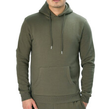 (S) Men's Premium Pullover Hoodie - khaki