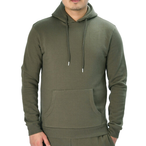 (S) Men's Premium Pullover Hoodie - khaki