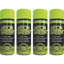 4 x 200ml Green Neon Spray Paint All Purpose Matt Finish Wood Metal