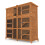 6ft Chartwell Triple Rabbit Guinea Pig Hutch 4