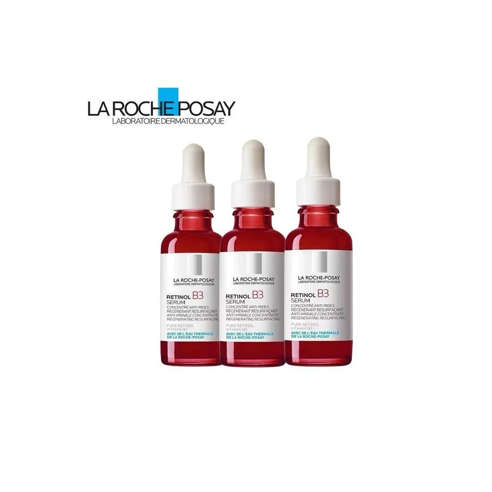 3Pcs La Roche-Posay Retinol B3 Anti-wrinkle Serum - 30ml