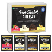 (20 Sachets, Mixed) Diet Plus Whey Protein Shake 40g Meal Replacement