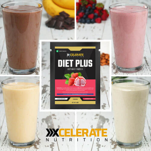 (20 Sachets, Mixed) Diet Plus Whey Protein Shake 40g Meal Replacement 2