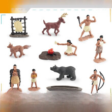(Indian) Scene Wild Simulation West Model Chief And Warrior Ornament Desktop Decoration