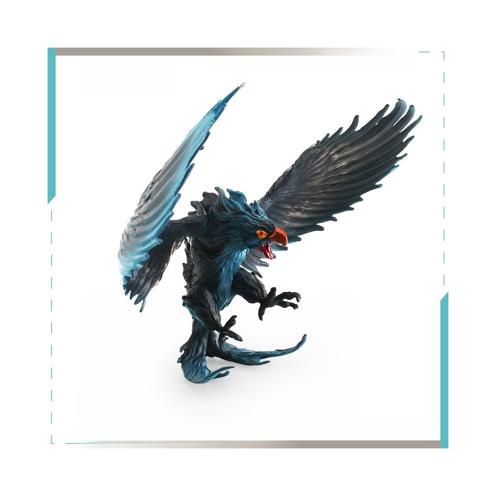 (Blue Eagle) Mythical Western Warcraft Flying Dragon Model Ice Dragon Wolf Dragon Collect For-image-OPC-PHNBXDV-NEW