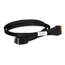 ICY Dock MB206L-B 50cm SlimSAS 8i SFF-8654 to 2x OCuLink 4i SFF-8611 Cable