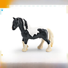 (Large Black White) Friesian Peruvian Simulation Paso Black Horse Unicorn Wild Animal Ornament Model