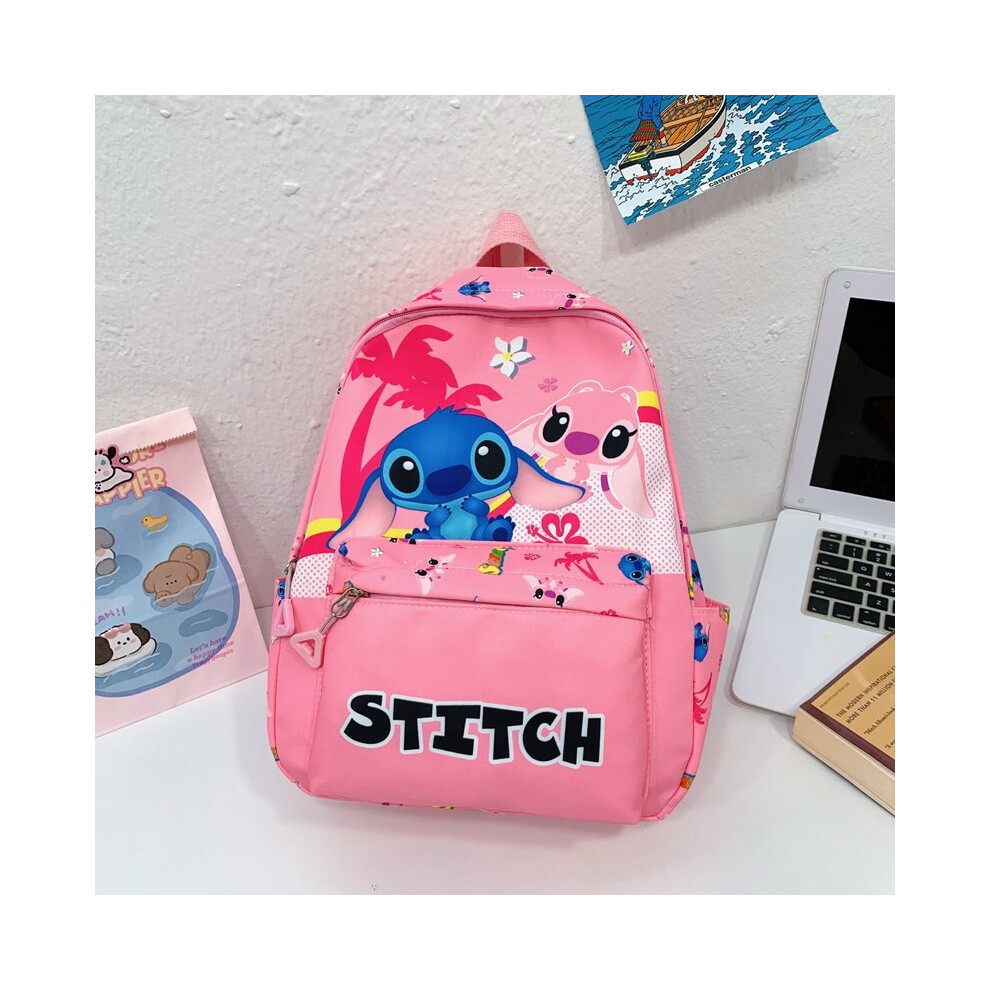 (Deep Pink) Adorable And Stitch Angel Cartoon Pattern Children For Backpack Kindergarten-image-OPC-PHNC7BD-NEW