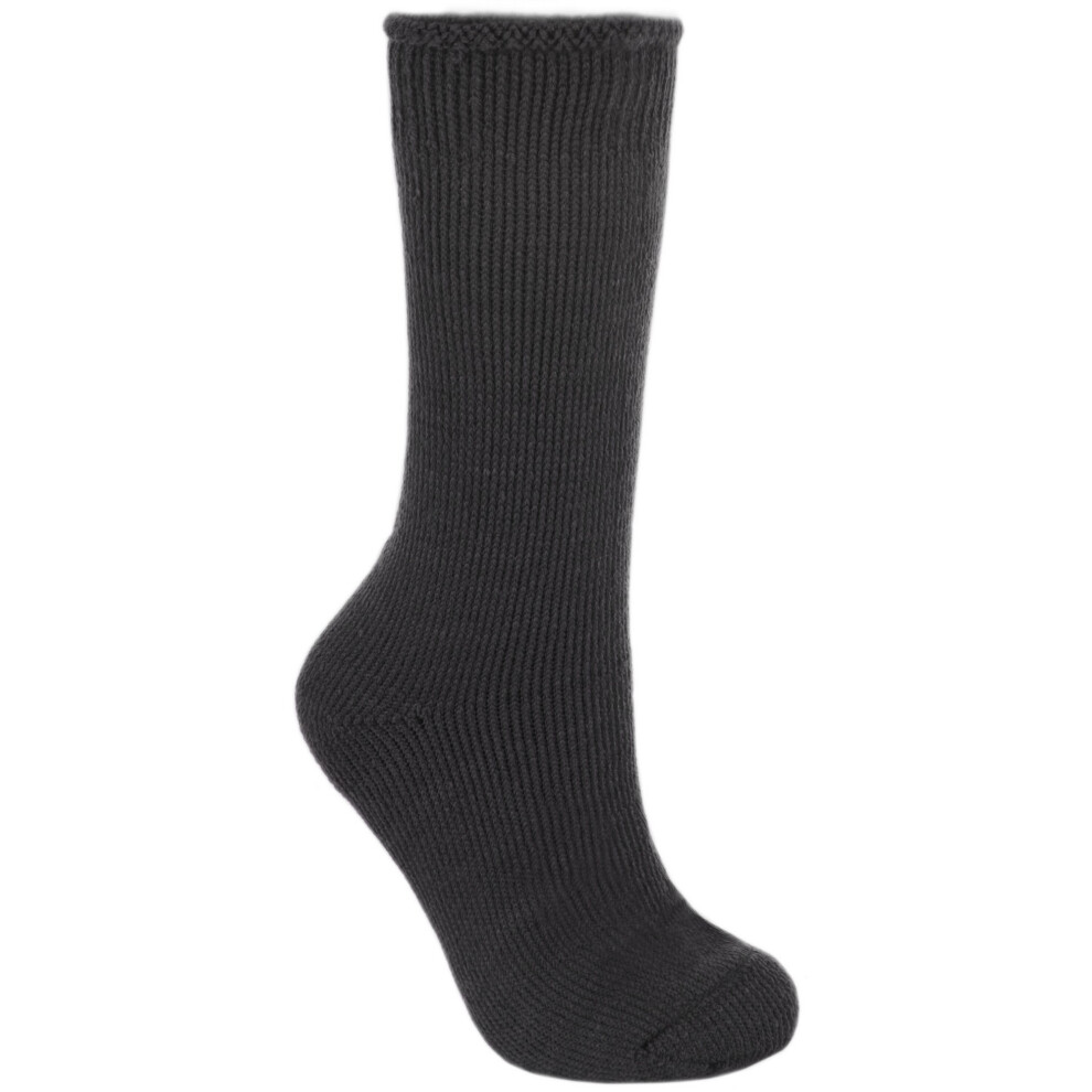 (4/7 UK, Black) Trespass Mens Togged Thermal Ski Socks
