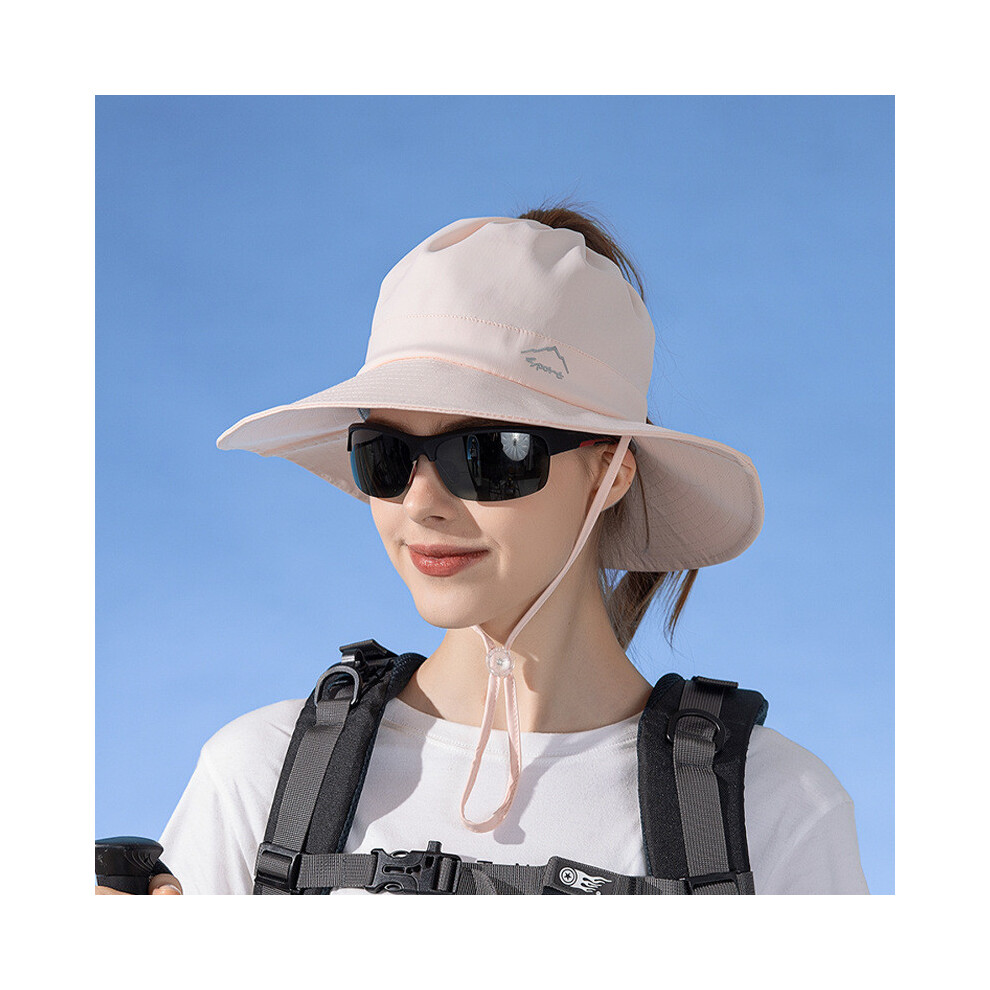 (Cherry Pink) Embroidery Summer Mountain Uv Protection Caps Breathable Activities Outdoor-image-OPC-PHNCQRZ-NEW
