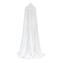 (As show, One size) Glowing Stars Mosquito Net Bed Canopy,Hanging Bed Canopy,60*250*1250cm