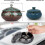 (As show, One size) Ceramic Ashtray with Lids,Windproof,Cigarette Ashtray for Indoor 3