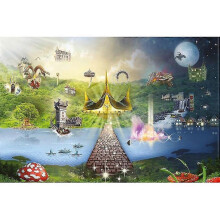 (19.6x27.5 inch, One size) Diamond Painting Full Drill 5d Diy Diamond Embroidery "efteling Park" Cross Stitch Rhinestone Mosaic Gift