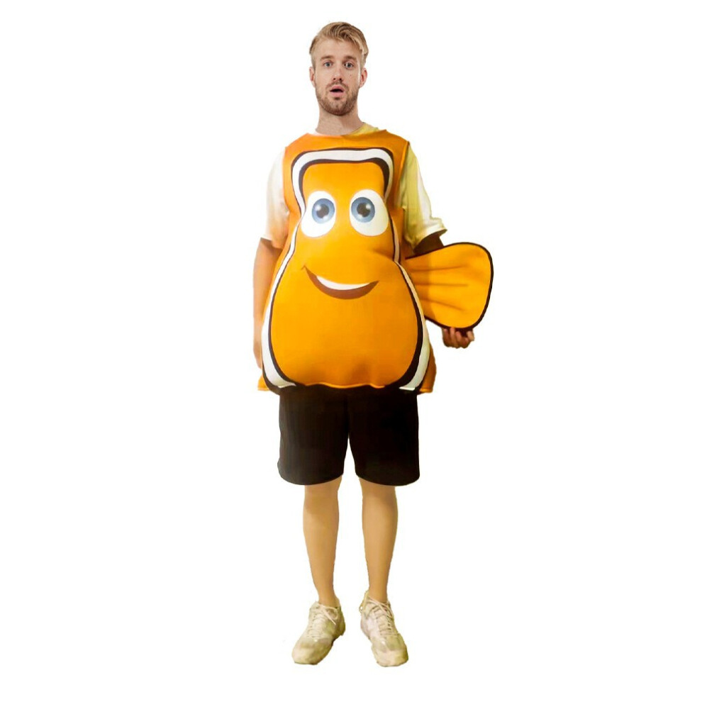 Mdsrjone (, Universal Code) Halloween Find Nemo Clown Fish Animal Costume Orange