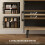 Homcom HOMCOM Tall Kitchen Cupboard with LED Lights and Adjustable Shelves, Oak 6