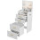 Homcom HOMCOM 3 in 1 Dressing Table Vanity Desk with Mirror and Cushioned Stool 2