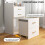 Homcom HOMCOM 3 in 1 Dressing Table Vanity Desk with Mirror and Cushioned Stool 5