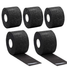 (Black, One size) 5rolls Barber Neck Strip Salon Collar Disposable Paper Hairdressing Hair Cutting