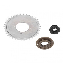 32T Bicycle Sprocket with 4 Holes for 410 Chain Steel Bike Modified Sprocket Flywheel Adapter Connector Kit