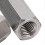 5Pcs Silver M12 Hex Coupling Nut Corrosion Resistance Robust 304 Stainless Steel Coupling Nut Set 5
