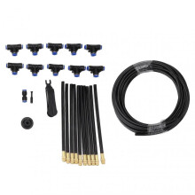 Above Ground Sprinkler System with 360 Degree Adjustable Bendable Nozzle for Greenhouse Outdoor Plant US Standard