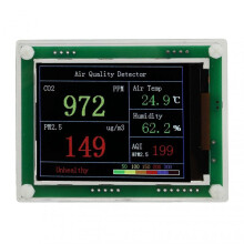 Air Quality Monitor Home Carbon Dioxide Detector High Accuracy Sensor Air Quality Detector for PM2.5 Temperature Humidity Testing