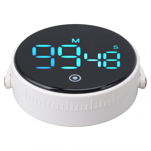 Digital Kitchen Timer Magnetic Large LED Display Countdown Timer for Cooking Classroom Fitness White 2