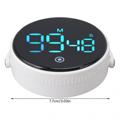 Digital Kitchen Timer Magnetic Large LED Display Countdown Timer for Cooking Classroom Fitness White 1