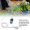 Portable Electric Shower Intelligent Digital Display Three Adjustable Electric Shower Pump Set Blue 3