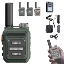 (Green) Khaki Waterproof & Shock Resistant Mini Motorbike Walkie-Talkies
