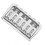 Fixed Guitar Bridge Brass Chrome Guitar Bridge Replacement Tool Accessories for Instrument Maintenance 1