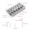 Fixed Guitar Bridge Brass Chrome Guitar Bridge Replacement Tool Accessories for Instrument Maintenance 2