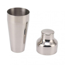 Cocktail Shaker 304 Stainless Steel French Style Bartender Shaker for Mixed Drinks Silver