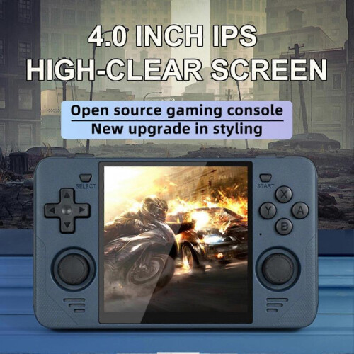 Powkiddy Consoles Portable Handheld Game 4.0-inch IPS 720*720 High-clear Screen Open Source System Game Console Support Mainstream 64-bit 3D Simulato