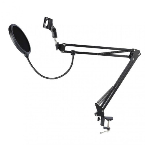 Boom Arm Microphone Adjustable Suspension Boom Rotatable Scissor Microphone Arm Stand Set 2
