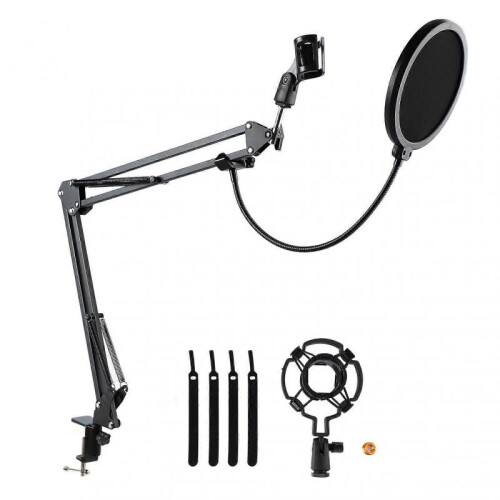 Boom Arm Microphone Adjustable Suspension Boom Rotatable Scissor Microphone Arm Stand Set 1