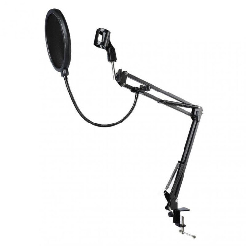 Boom Arm Microphone Adjustable Suspension Boom Rotatable Scissor Microphone Arm Stand Set