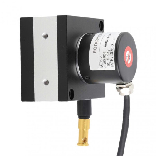 Dia. 38mm Draw Wire Encoder 10 to 3000mm Range Incremental Cable Encoder for Cylinders Testing Machines DC8‑24V