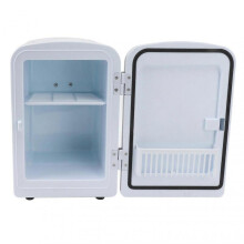 Mini Fridge 36W 4L 6cans Capacity Portable Travel Car Refrigerator Cooler and Warmer Low Noise with DC12V Car Adapter for Skincare Snacks